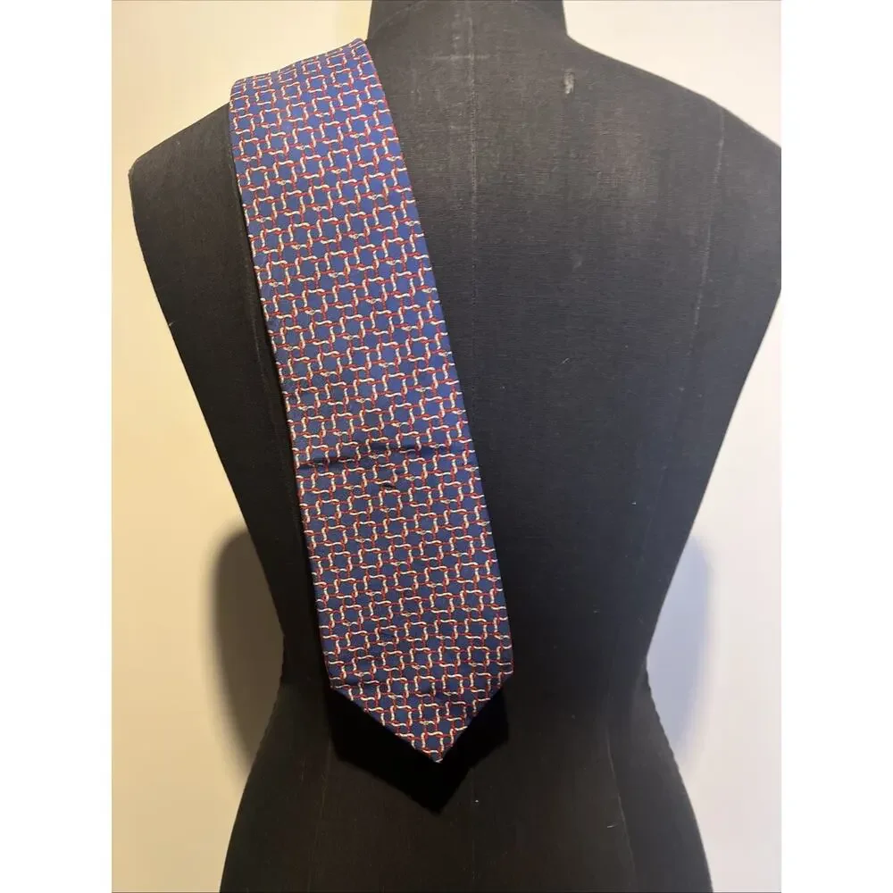 Brookville Collection Blue 100% Silk Made in‎ USA 58x3.75 Men Tie